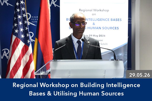 Regional Workshop on Building Intelligence Bases & Utilising Human Sources (29.05.26)